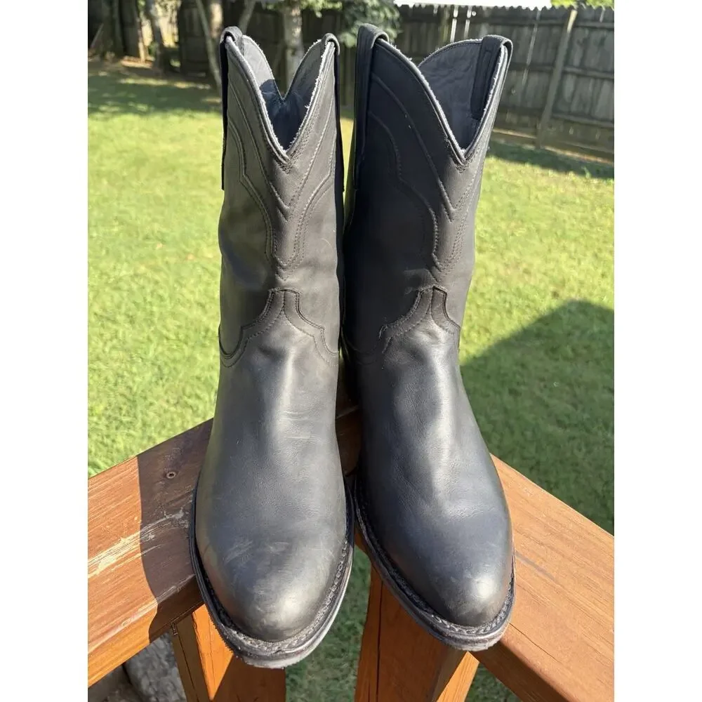 Tecovas The Jake 2100 Mens 13EE Black Leather Western Roper Boots Vibram Sole